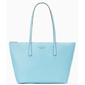 ♠️Kate Spade Kitt Nylon Large Tote Fountain Blue NWT